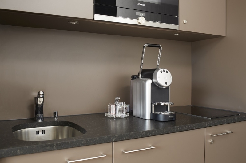 Nespresso Kaffeemaschine im Apartment Hotel bei Zürich 