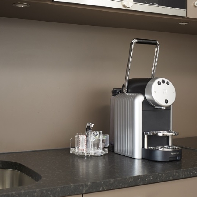 Nespresso Kaffeemaschine im Apartment Hotel bei Zürich 