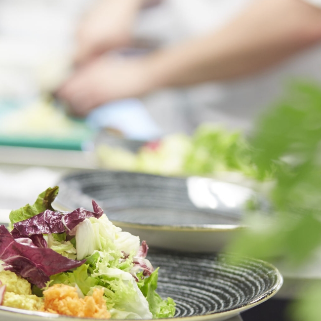 light and freshly prepared dishes